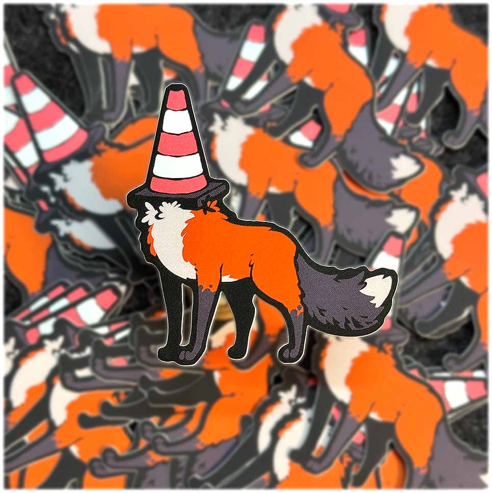 Cone Fox – Sticker