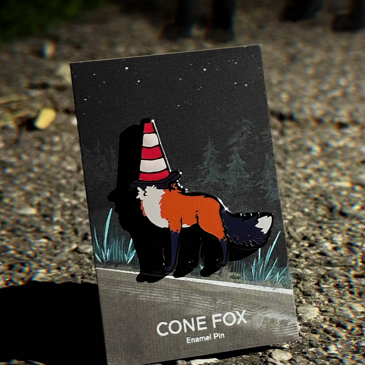 CONE FOX – Enamel Pin